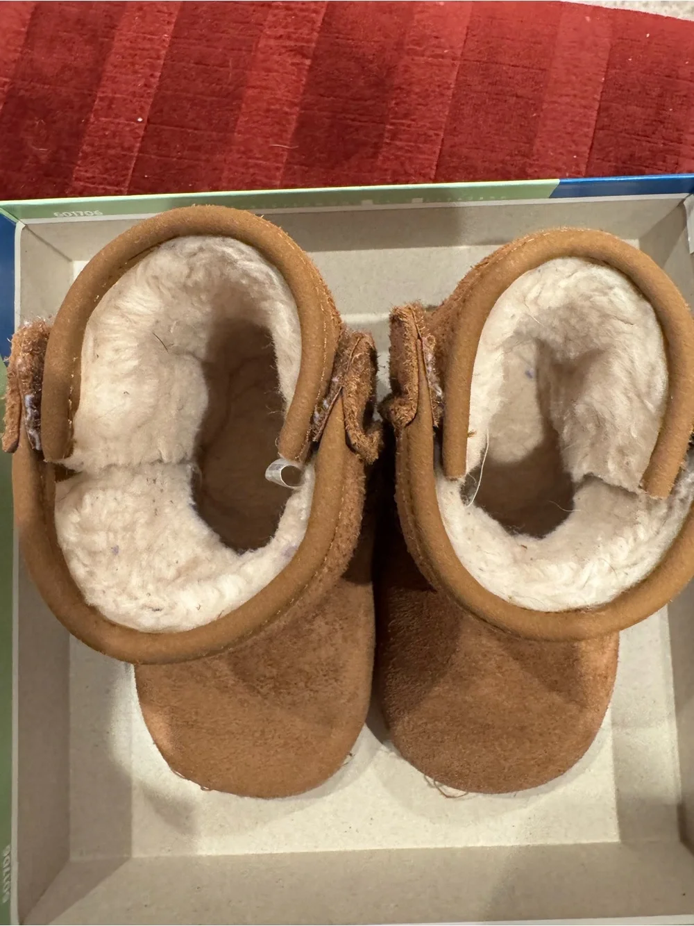 UGG Chestnut Suede Moccasin Baby Booties